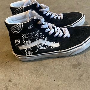 Paisley print hi top Vans